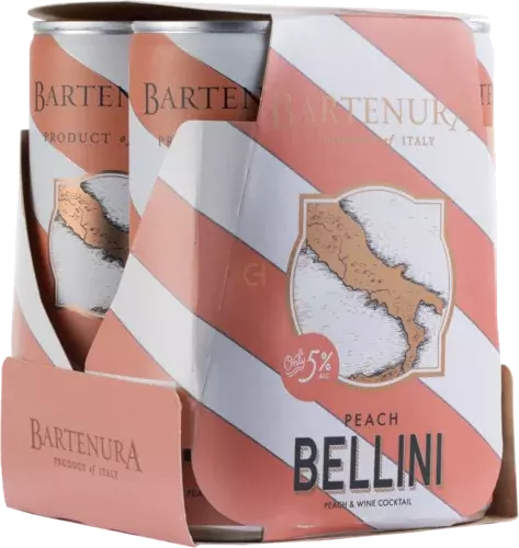 BARTENURA PEACH BELLINI 4PK CAN 