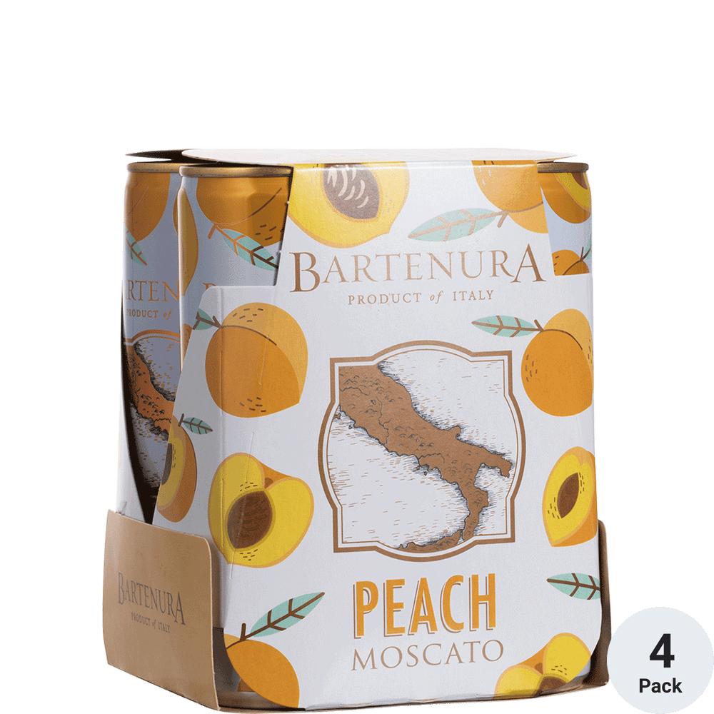 BARTENURA PEACH MOSCATO 4PK CAN