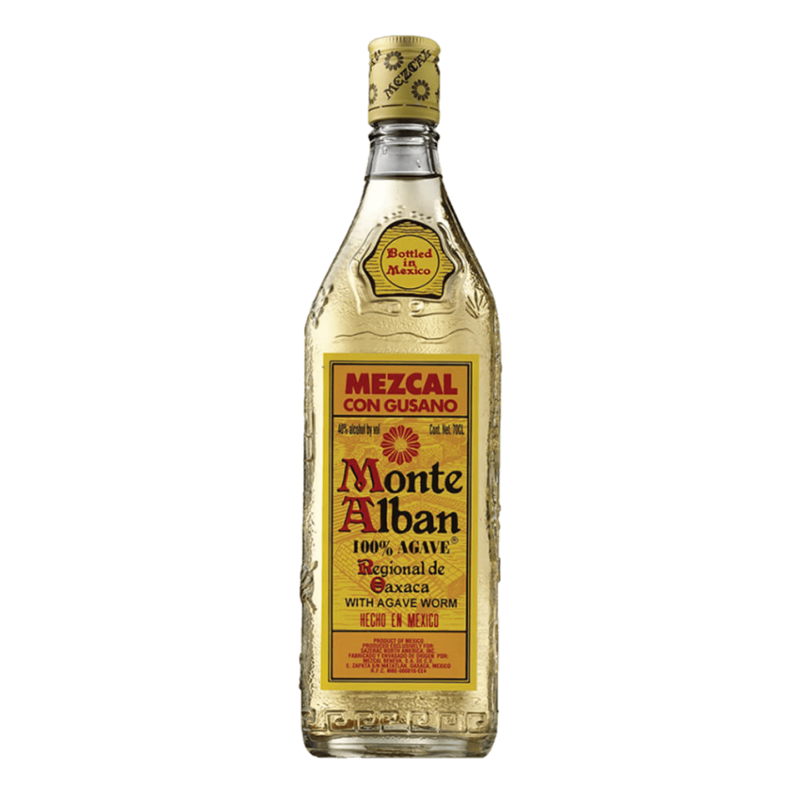 MONTE ALBAN MEZCAL CON GUSANO 750ML
